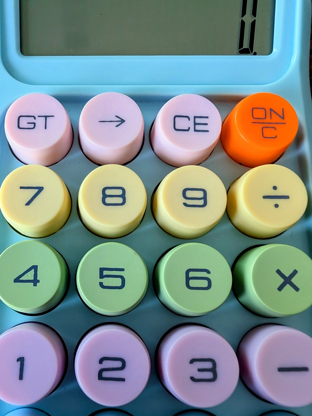 Pastel Macaron Mechanical Calculator Cute Aesthetic Desktop Office College New - Picture 4 of 8